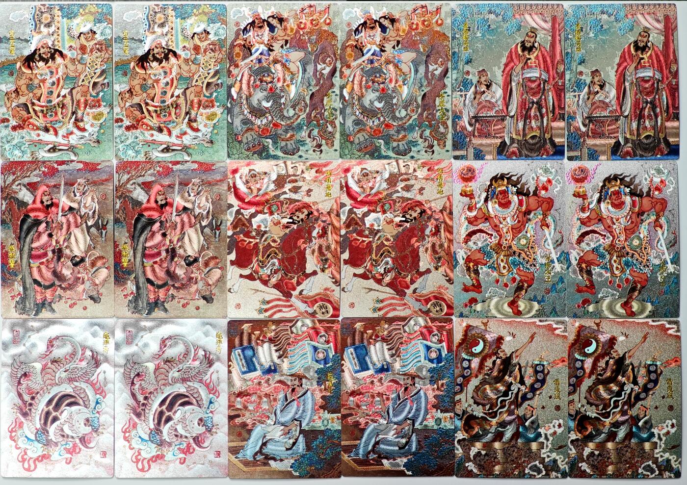 白泽拍卖卡牌手绘专场第33期（去岁千般皆如愿 今年万事定称心） 2025 昆仑万象 散卡18张  粗闪