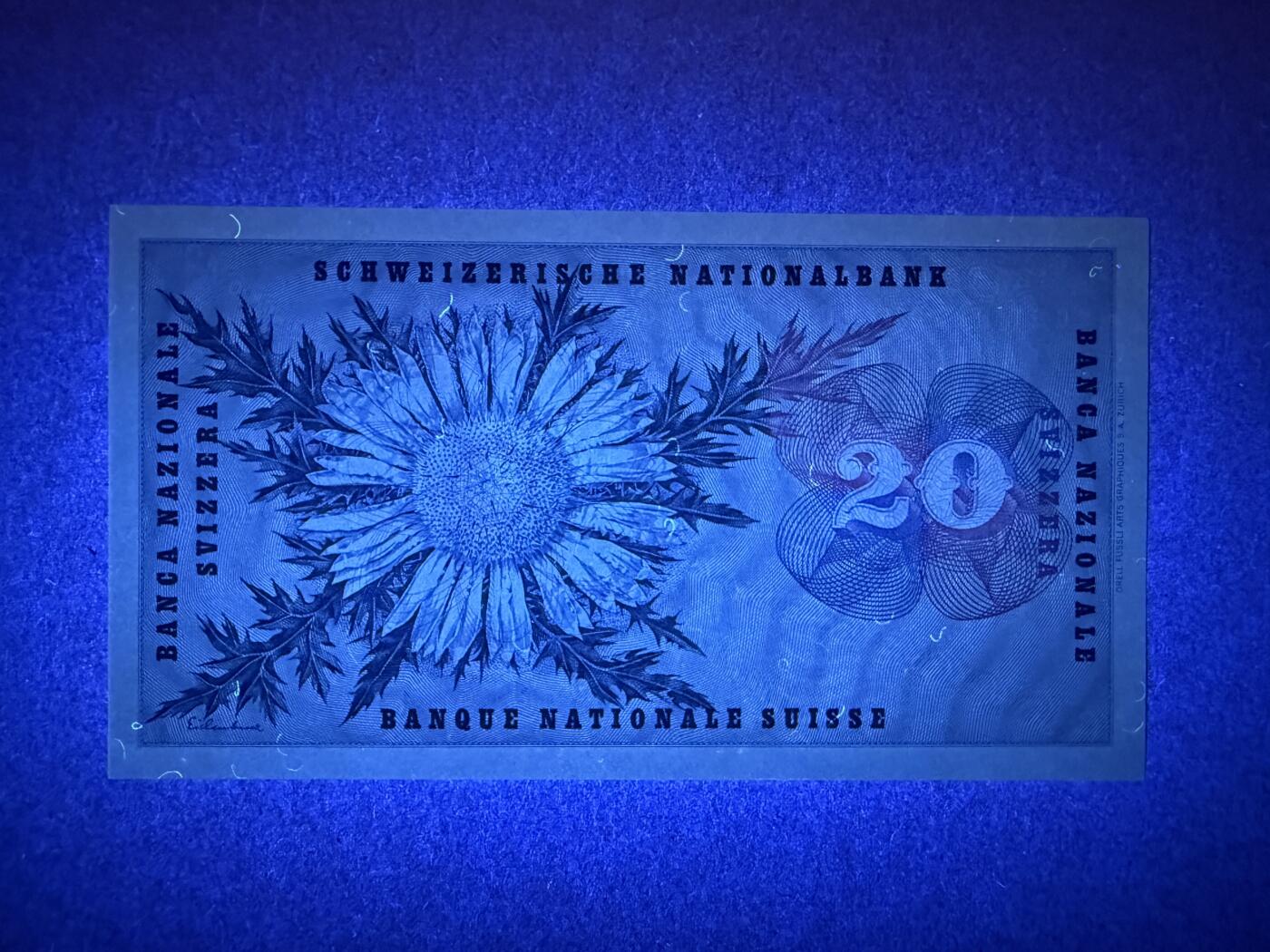 《艾美收藏》第235期-3.8周日外币荟萃 瑞士20法郎 UNC 1976年 国际红十字会首任主席杜福尔 无47