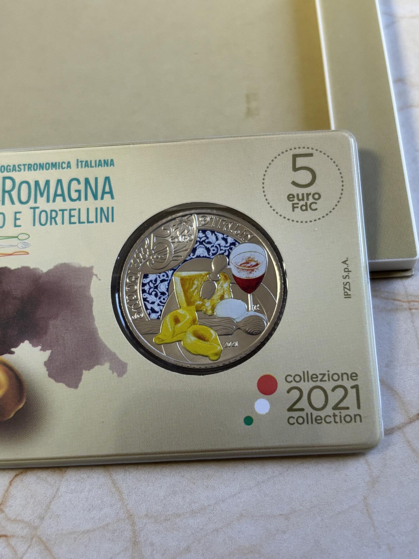 第192期拍卖 意大利2021饮食文化系列2艾米利亚罗马涅纪念币