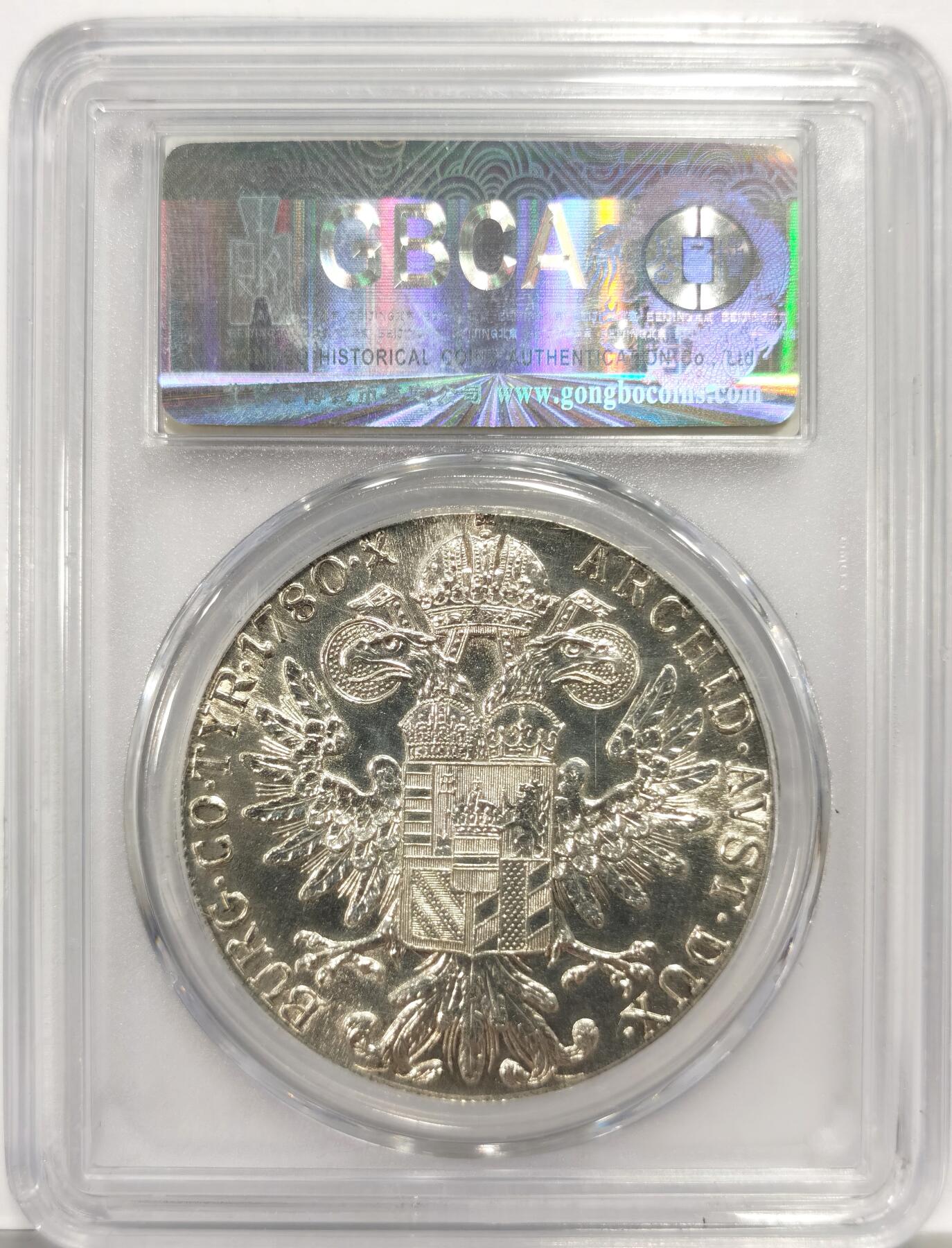 博洋堂世界钱币拍卖第163期（全场包邮） 公博 MS67 奥地利1780年特蕾莎大奶妈银币，后铸版