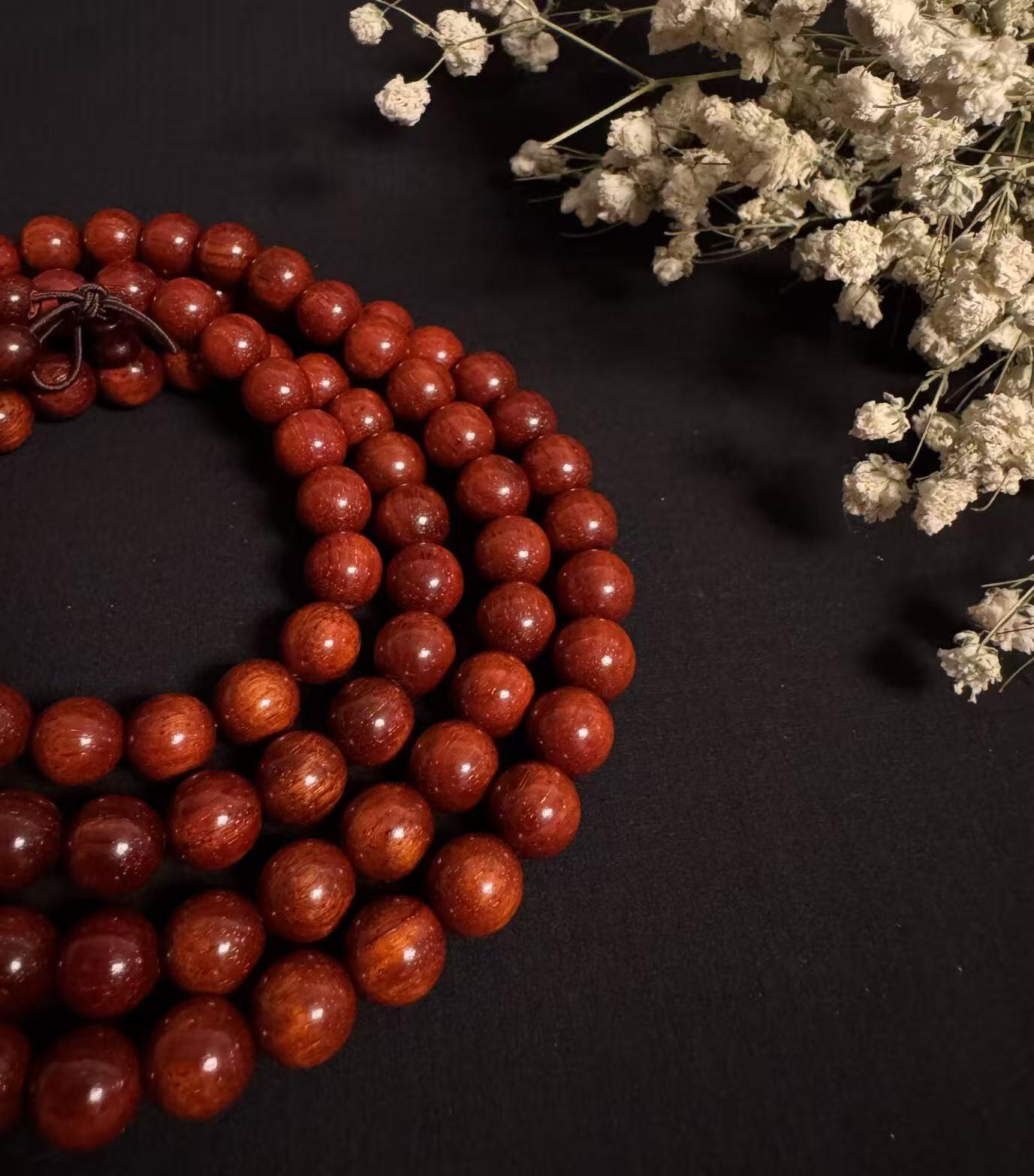 零元拍：小叶紫檀 108/0.8 佛珠长串