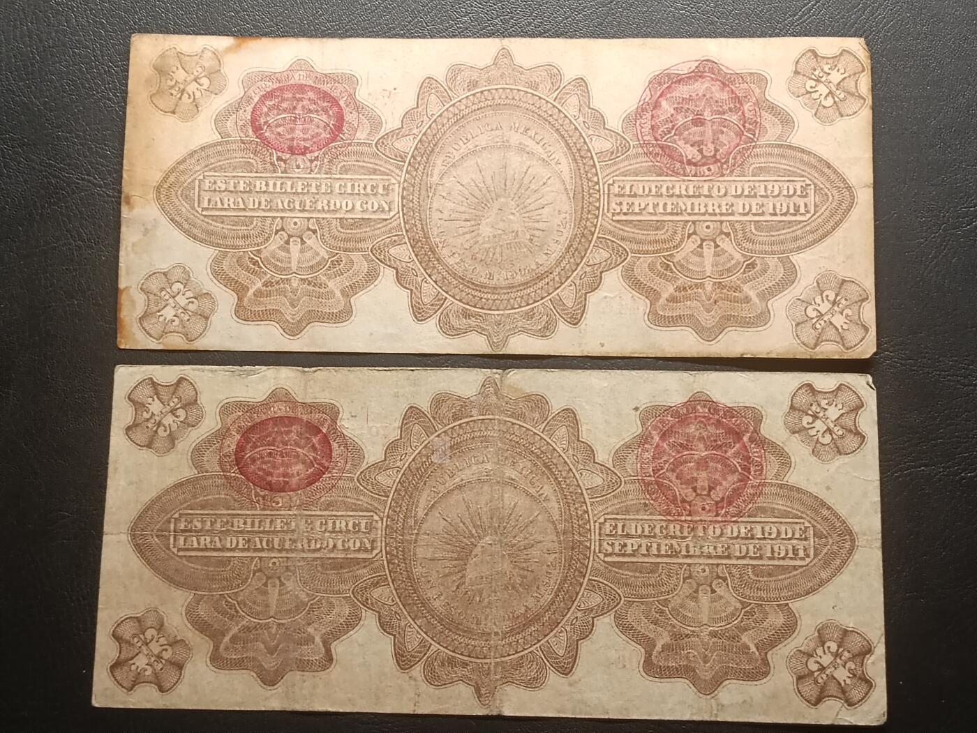 2026三月第一期，总218期 墨西哥1914版1比索流通品相批量两张，墨西哥革命期间政府发行