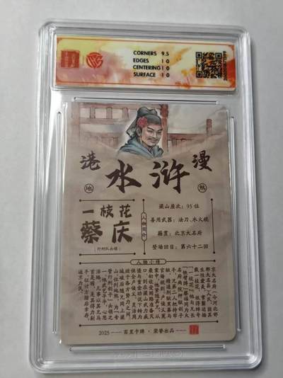 满赠PR！！龙虎卡牌-七七场（满200元包邮，无佣金，每周六结拍，欢迎送拍） 【亲签 】粗闪评级卡 百里卡牌 港漫水浒 夏伟义 - 蔡庆 10G