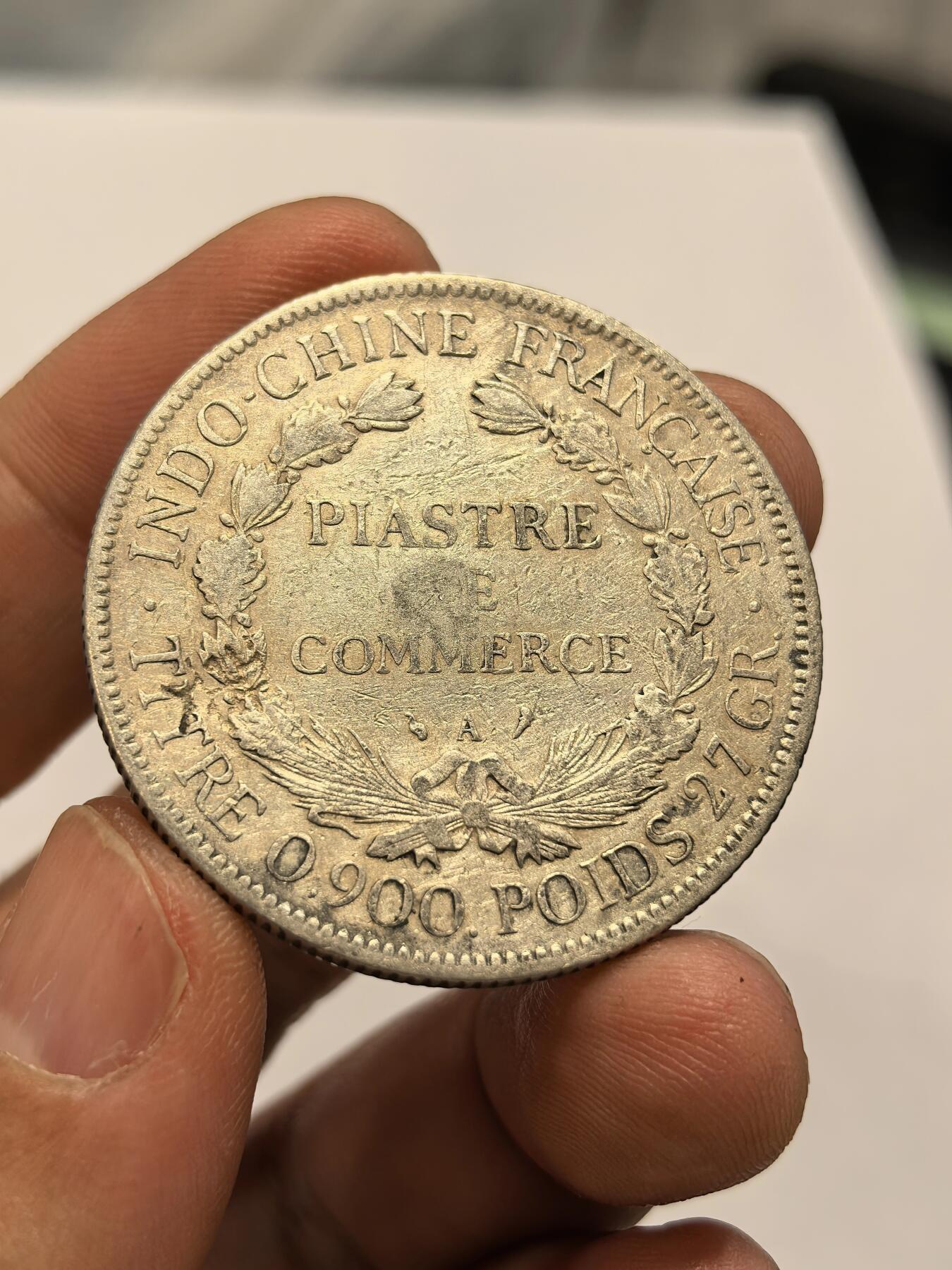 博洋堂世界钱币拍卖第163期（全场包邮） 法属印支1908年坐洋银币