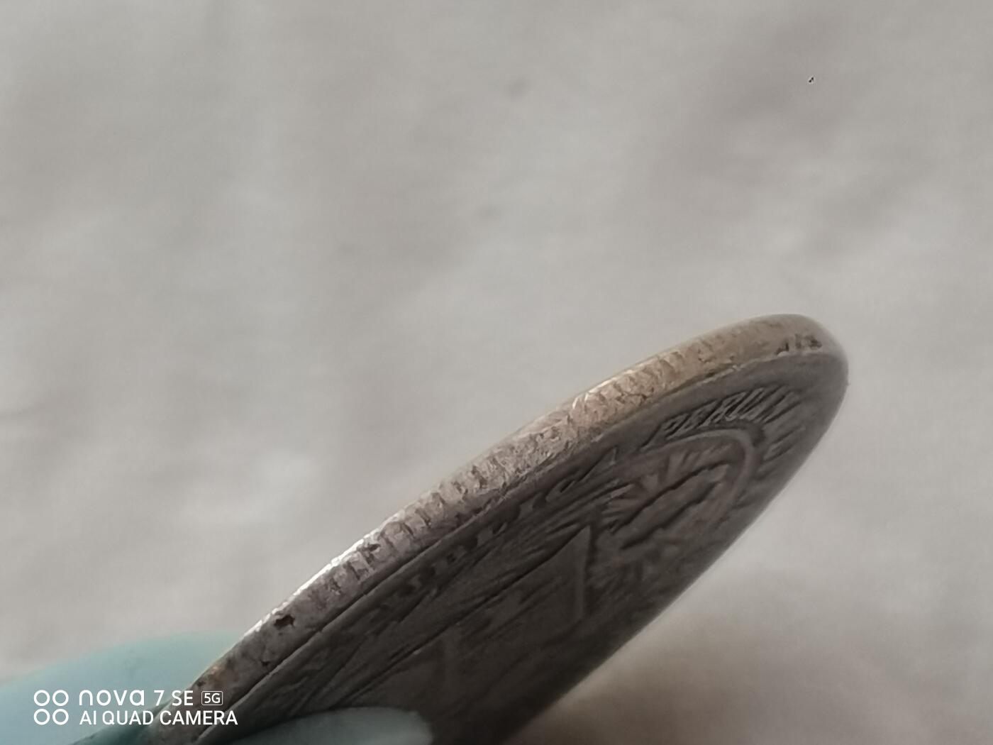 银币 1880年秘鲁1比赛塔银币（4.7克）