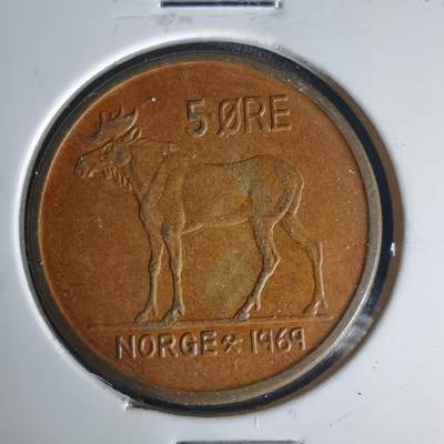 沼泽如烟--第1015场 - 挪威1969年5欧尔