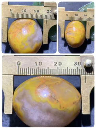 精美冰飘冻料飘鸡油黄战国红玛瑙大勒子一颗！ 精美冰飘冻料飘鸡油黄战国红玛瑙大勒子一颗！