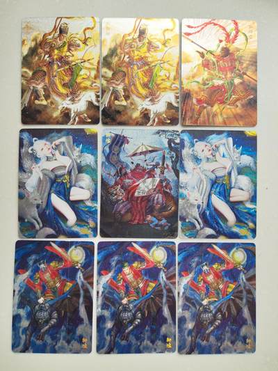 阳大大卡牌拍卖第103期（持续收拍品，周五晚上九点截拍，进群福利早知道） - 【粗闪】炎卡文化 问道东方 艺术家8张 粗闪 送一张瑕疵面具钟馗