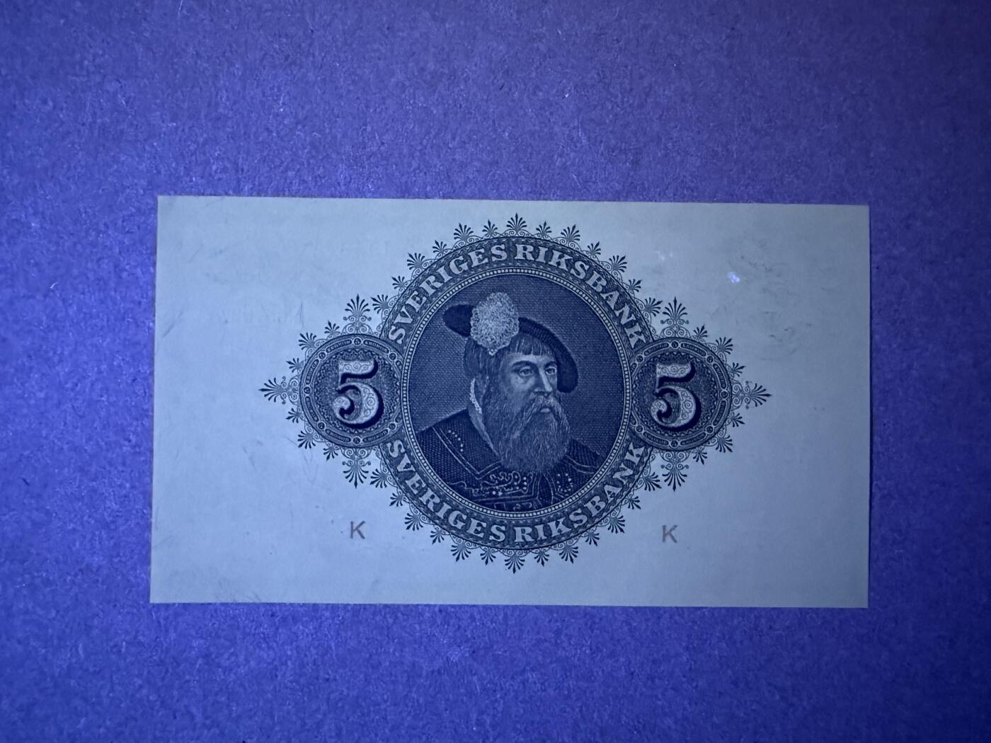 《艾美收藏》第235期-3.8周日外币荟萃 瑞典5克朗 UNC 1948年 A冠 无4