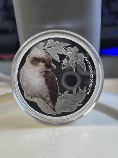 第192期拍卖 - 澳大利亚2012年动物喜鹊彩色纪念银币，999银，发行10000枚