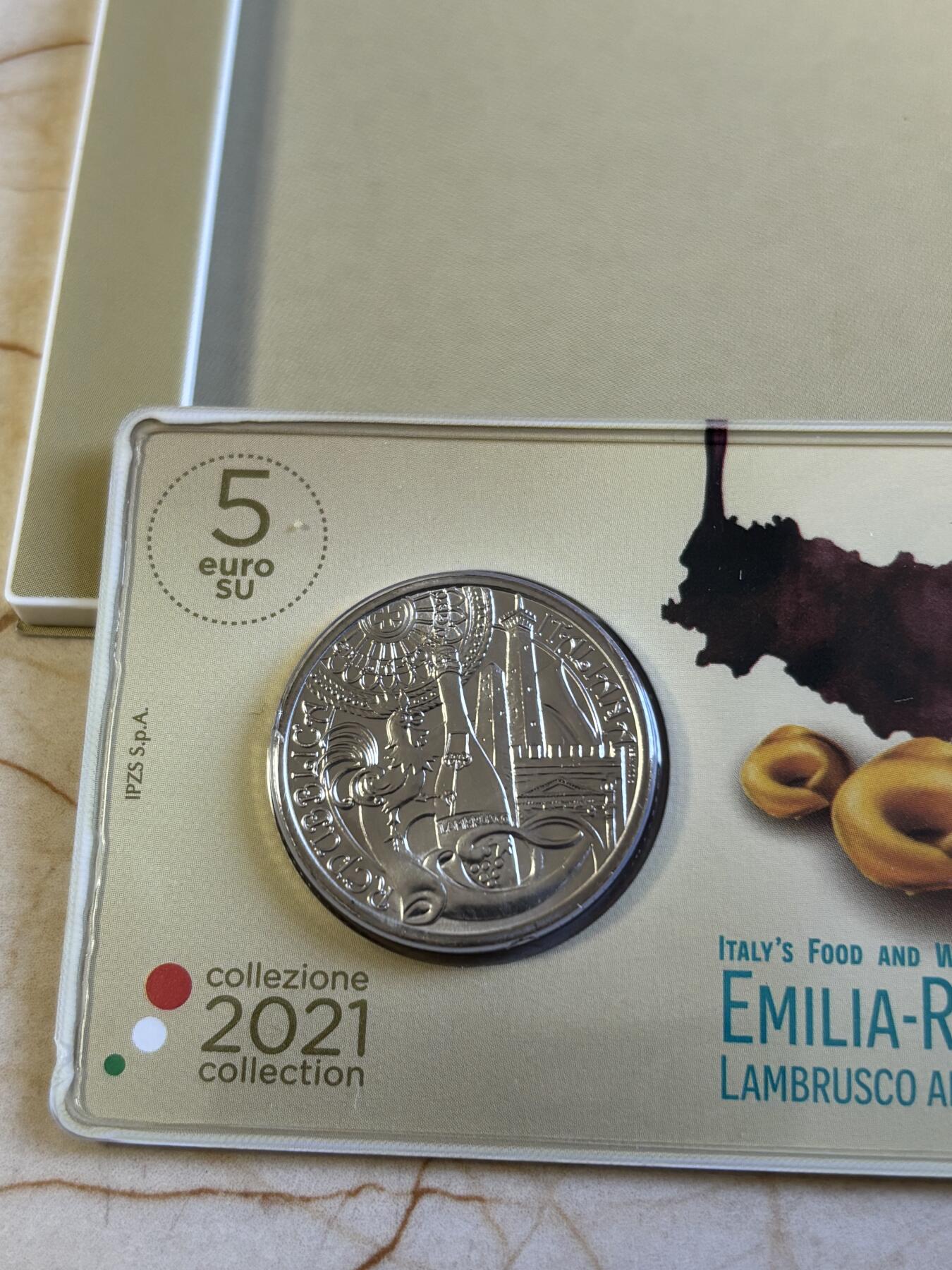 第192期拍卖 意大利2021饮食文化系列2艾米利亚罗马涅纪念币