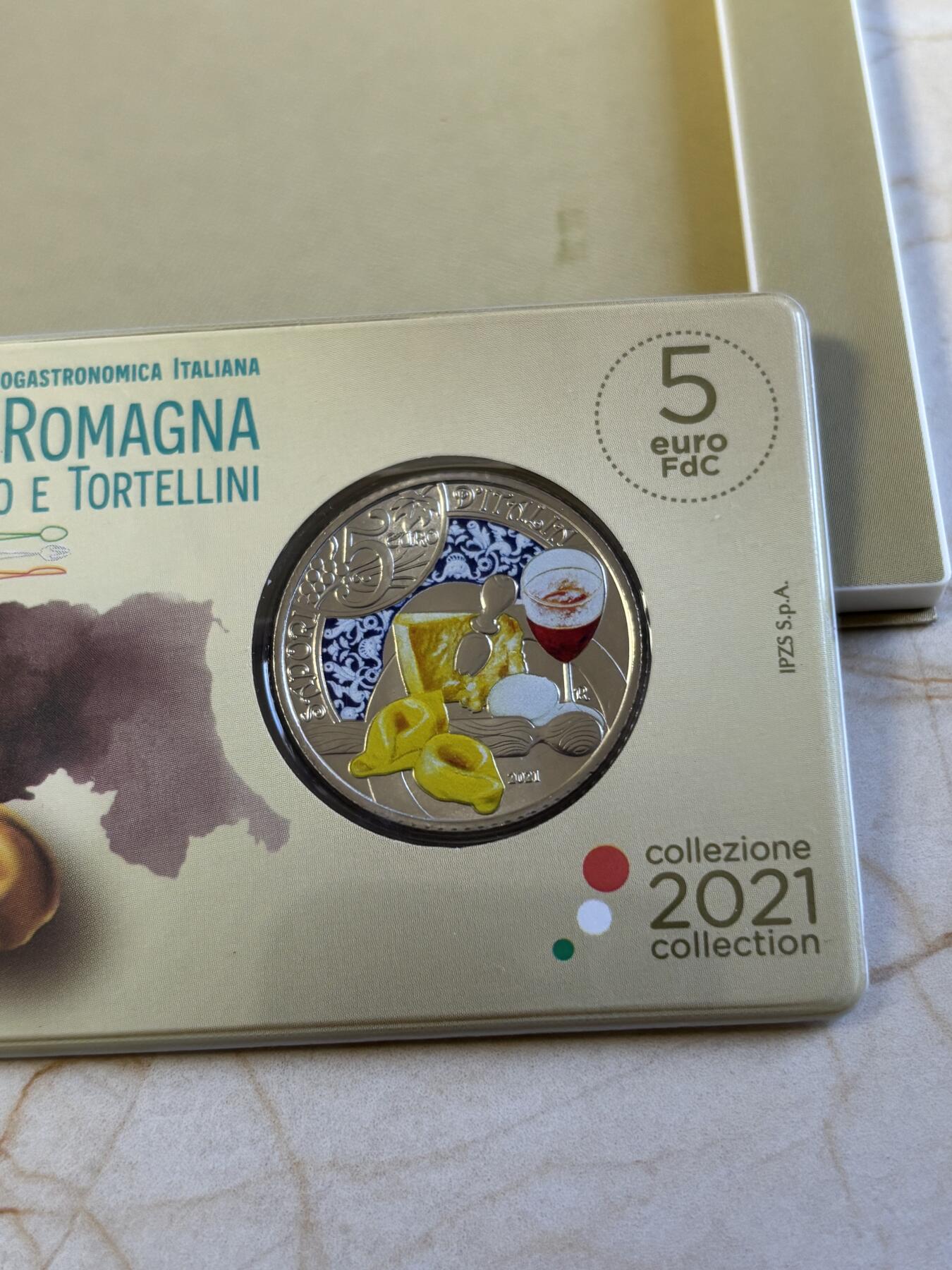 第192期拍卖 意大利2021饮食文化系列2艾米利亚罗马涅纪念币