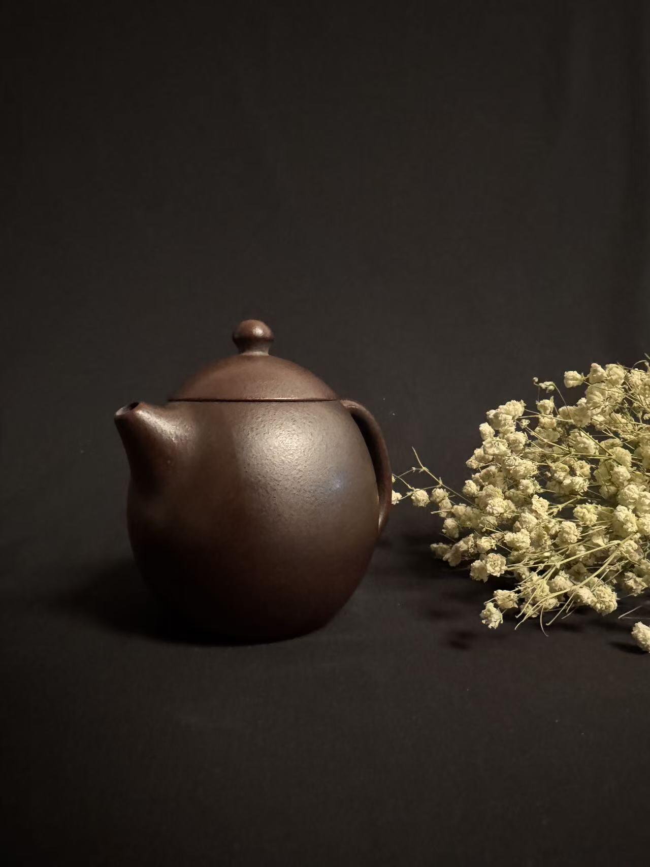 零元拍：原矿手工紫砂小龙蛋壶（200毫升