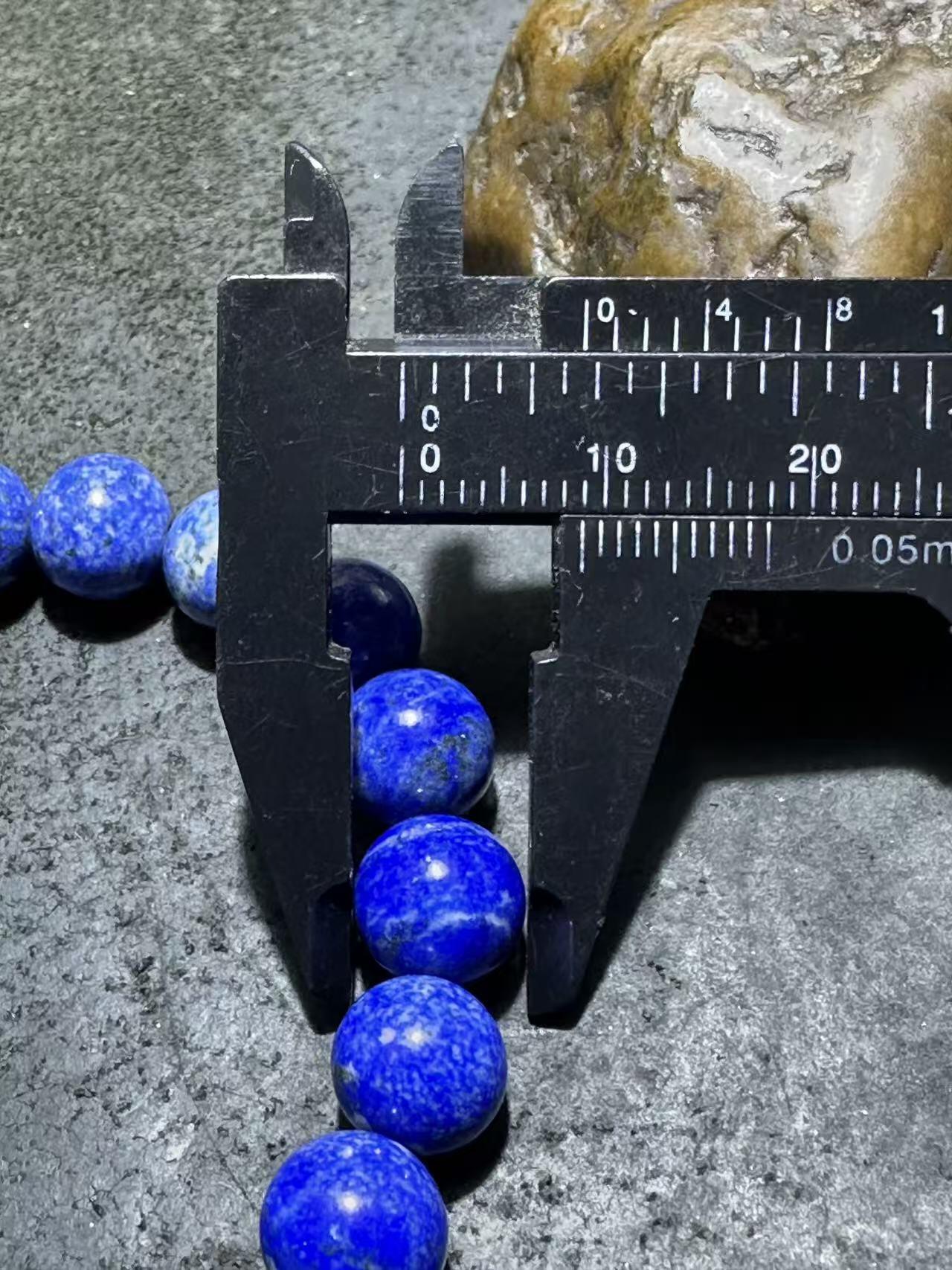 精美阿富汗老矿青金石手串一条，