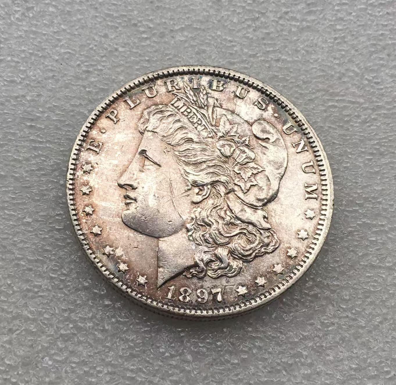 世界钱币专场拍卖 每周二开拍 1897美国摩根女神一美元银币