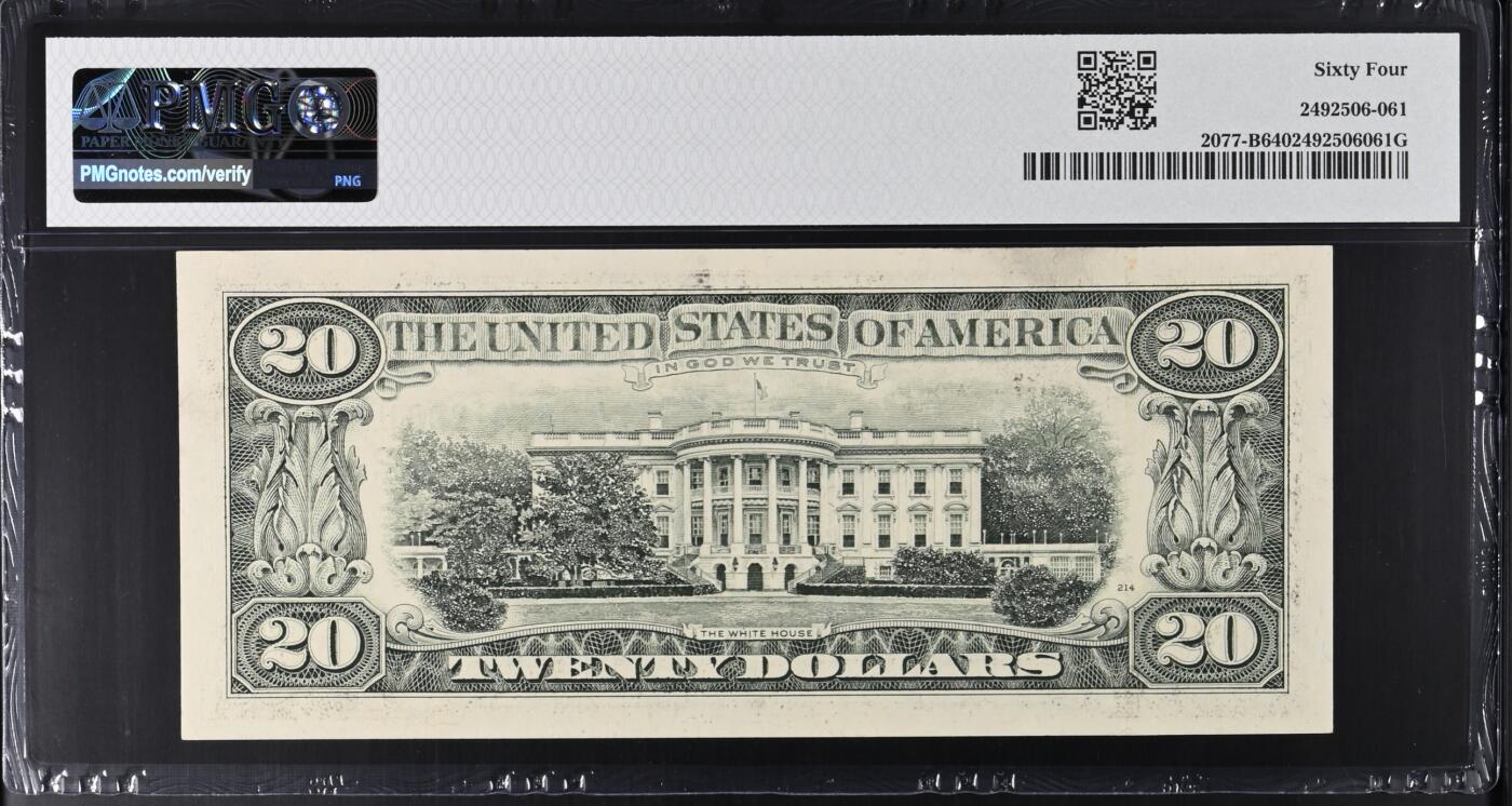 《艾美收藏》第235期-3.8周日外币荟萃 美国20美元 PMG64 1990年 无47