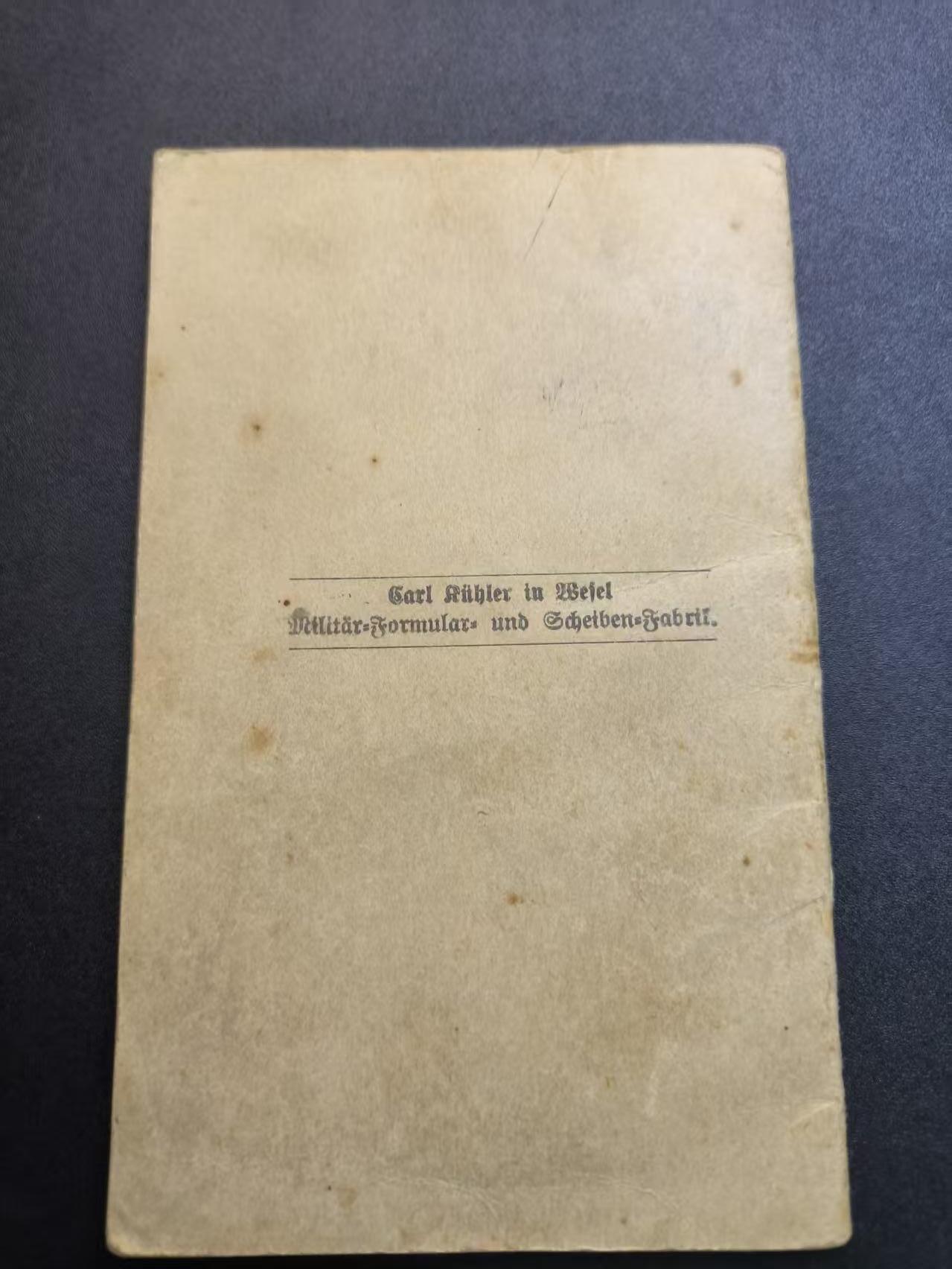 云宸嘉赏-勋臻精藏⭐️年后精品专拍场次🎖 德意志帝国士官证件--原主卡尔・哈贝尔 具备III级射击认证 下士官阶归属于--Provincial-Subartillerie：省属后备炮兵-掌握88毫米加农炮和150毫米榴弹炮操作（一战时期炮兵对微积分等要求非常高 因此合格的重炮炮兵非常砂浆）