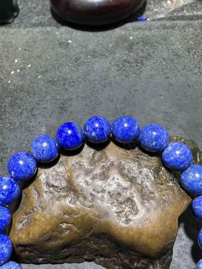 精美阿富汗老矿青金石手串一条， 精美阿富汗老矿青金石手串一条，