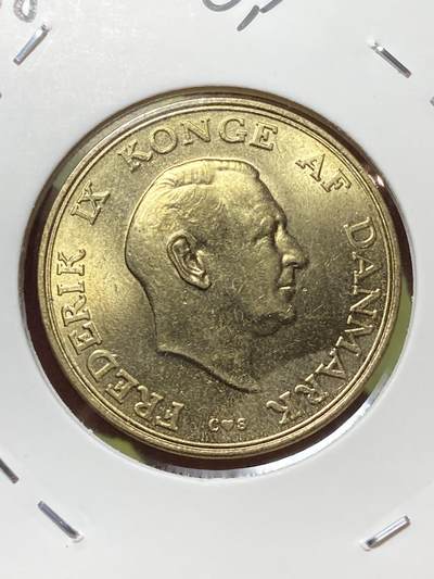 2026年第三十三场(总第二百零二场）外国精品纸夹币场(免佣金) - 少见原光好品–丹麦🇩🇰1958年1克朗(弗雷德里克九世时期第二版，C; S版，哥本哈根造)