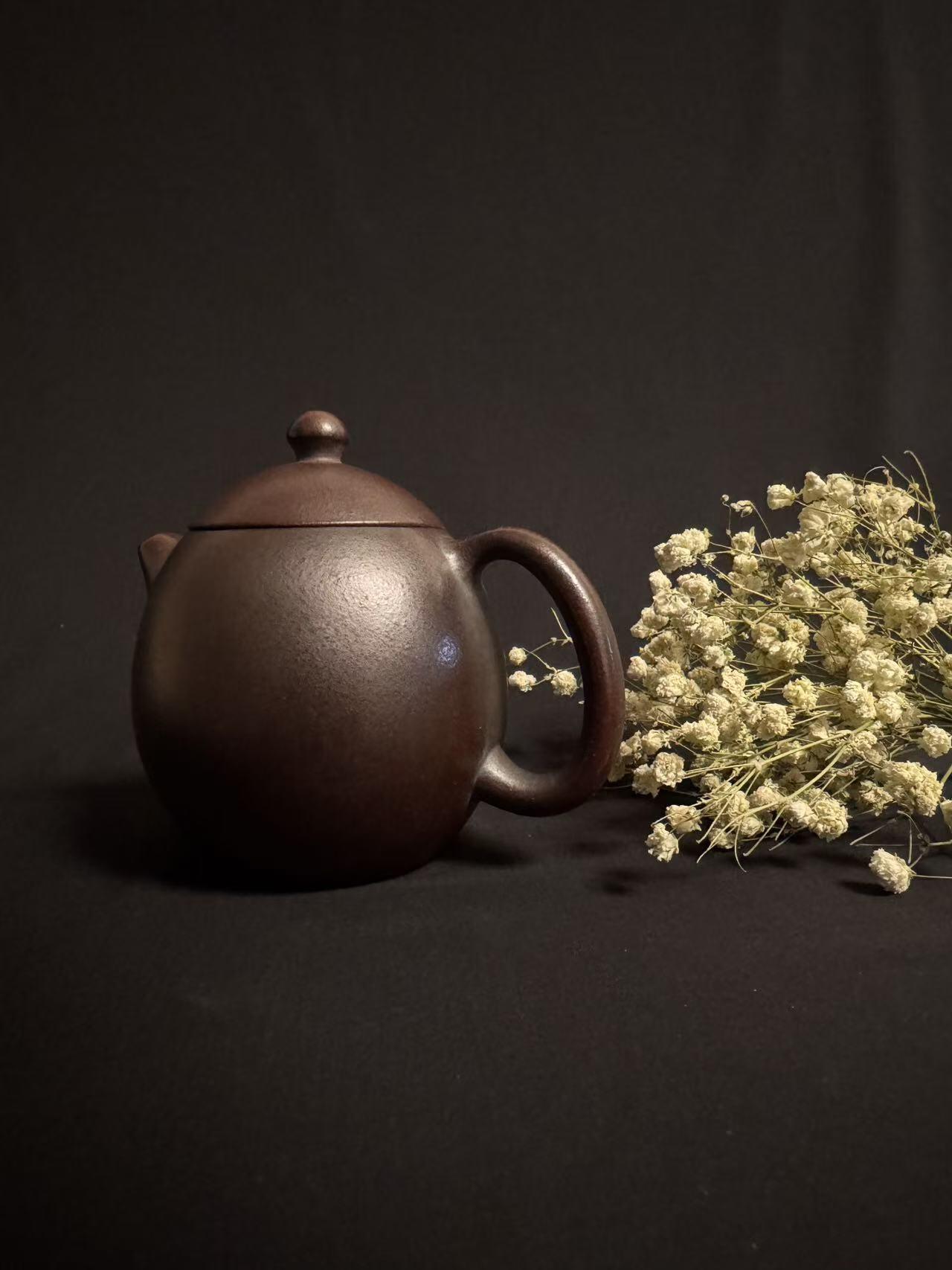 零元拍：原矿手工紫砂小龙蛋壶（200毫升