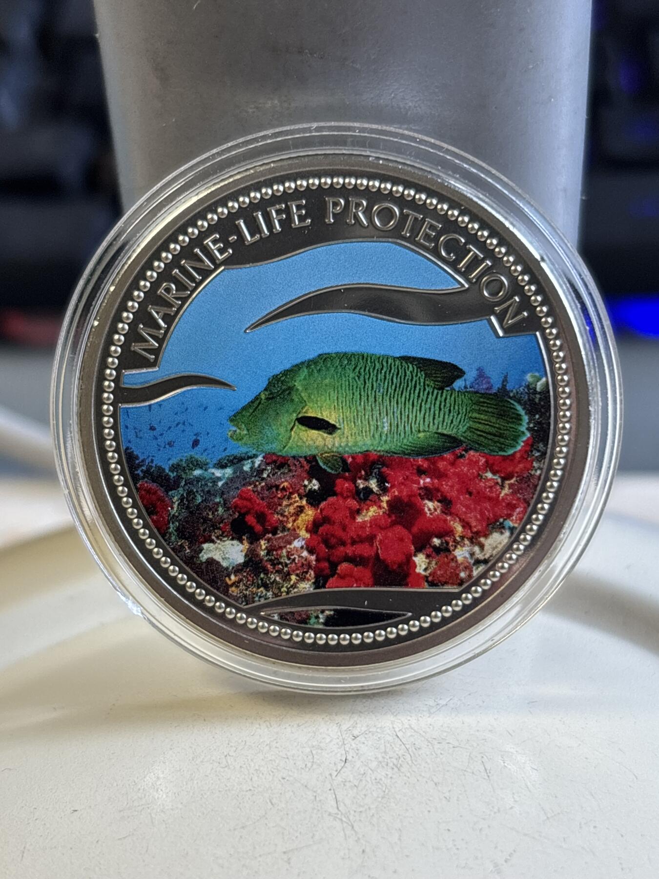 第192期拍卖 帕劳2003年海洋保护系列美人鱼彩色纪念币