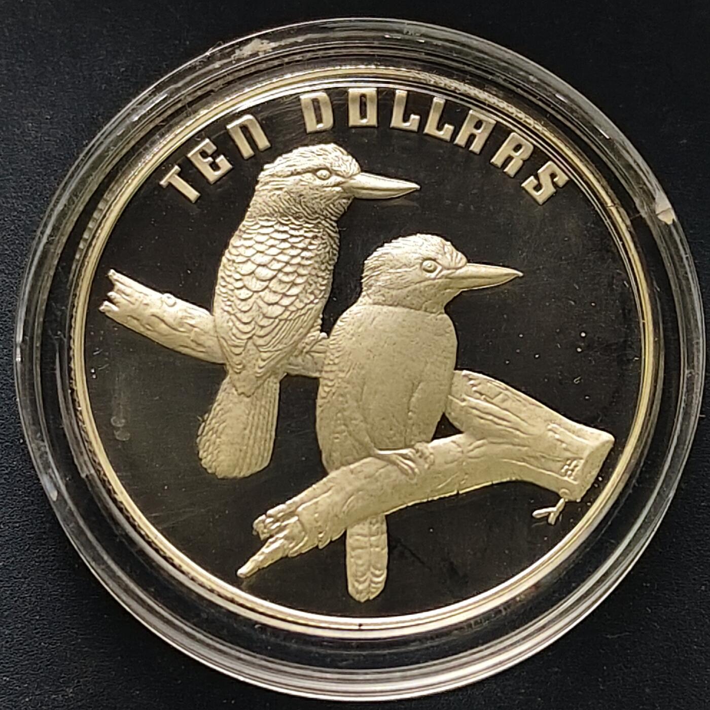 【全场包邮】纯粹捡漏拍509场 澳大利亚1989年20元翠鸟精制纪念银币【34毫米20克90.5%】-盒证全