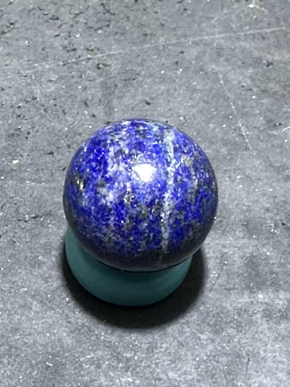 阿富汗老矿青金石通货圆珠一个！