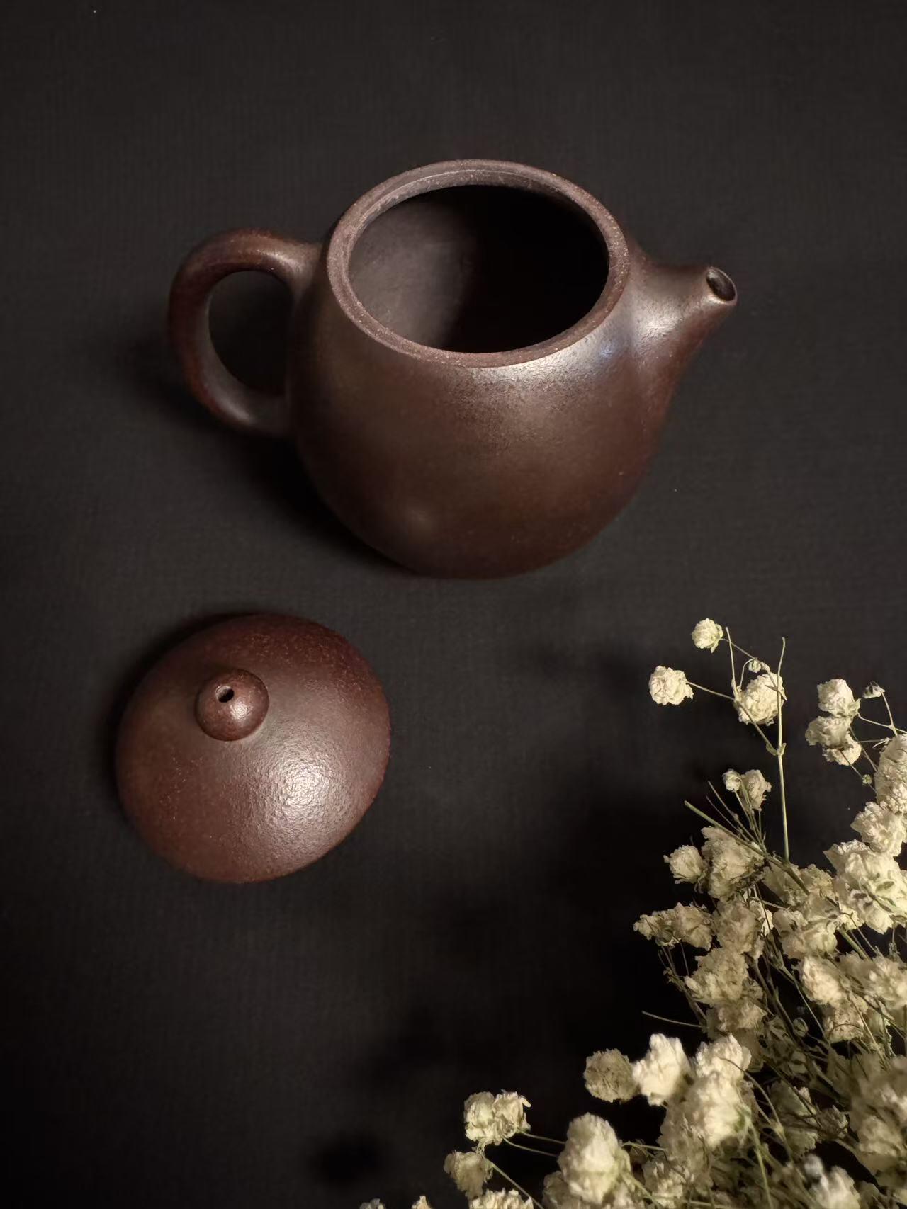 零元拍：原矿手工紫砂小龙蛋壶（200毫升