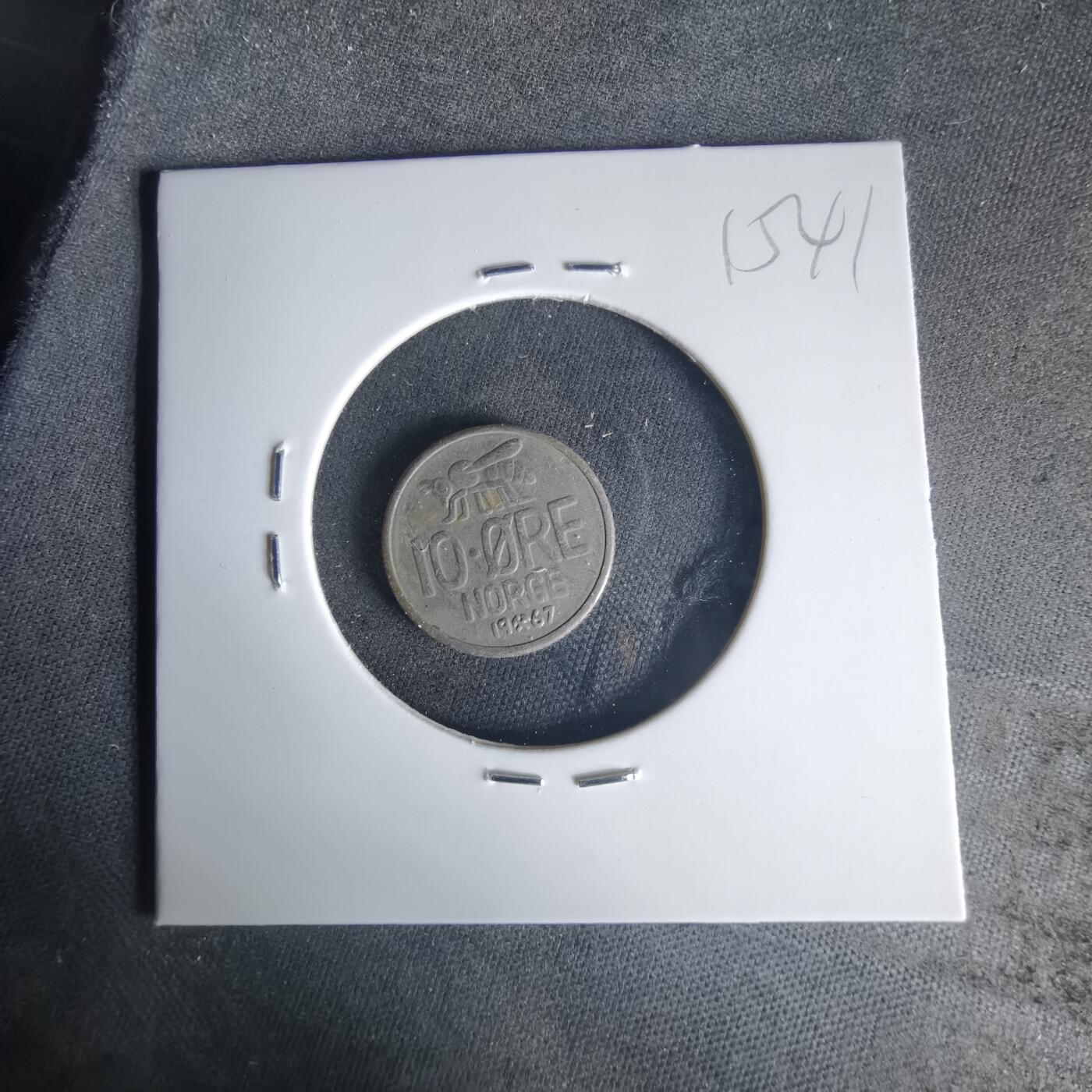 沼泽如烟--第1015场 挪威1967年10欧尔