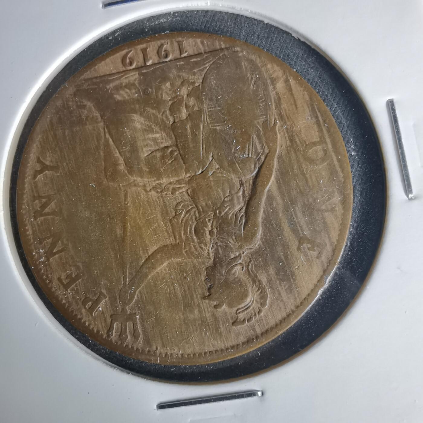 沼泽如烟--第1015场 英国1919年1便士