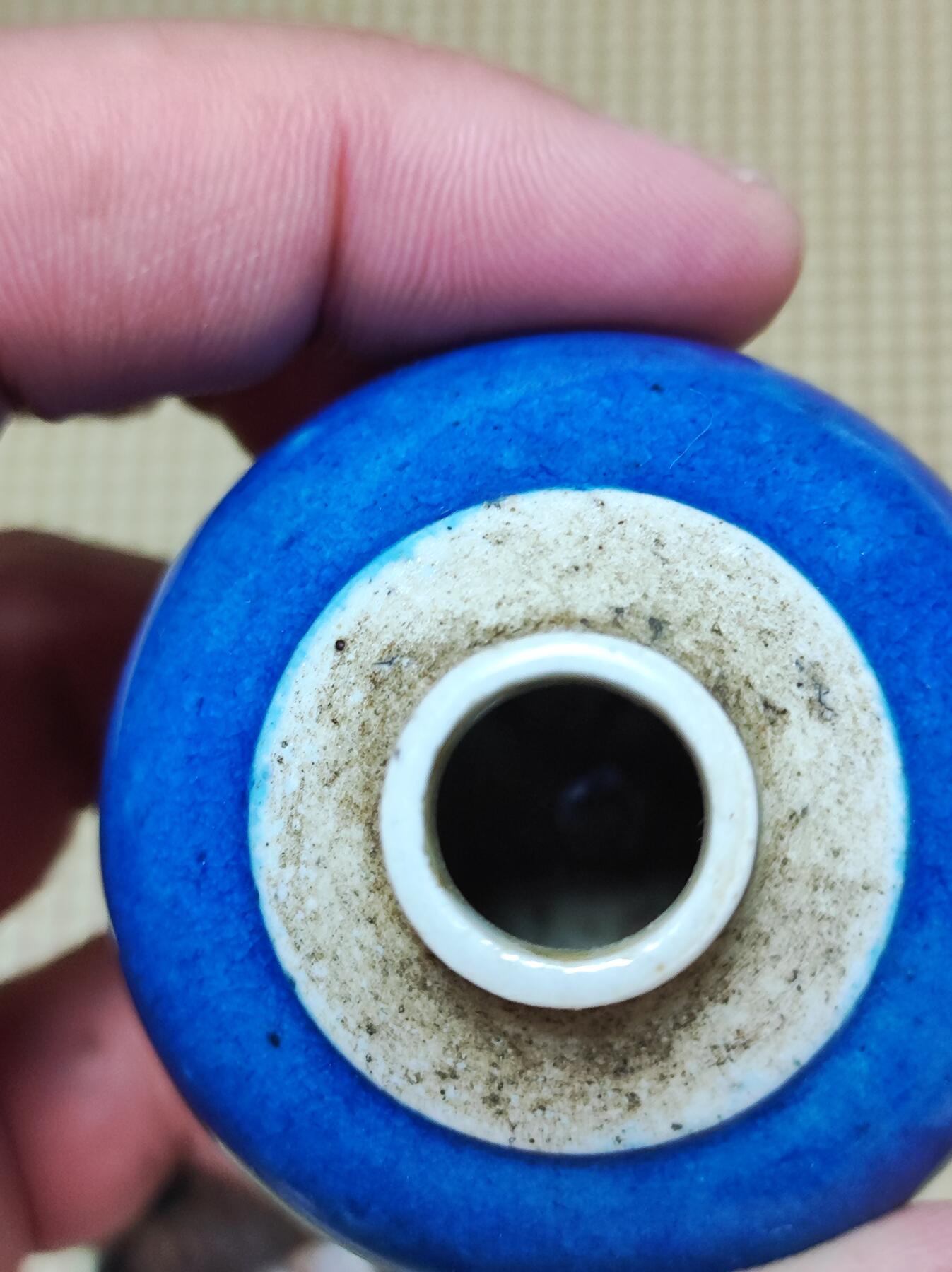 雍乾时期手把罐（霁蓝釉）