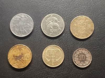 荟藏特别场次第五期——“社长的钢镚堆” - 欧洲硬币批量六枚