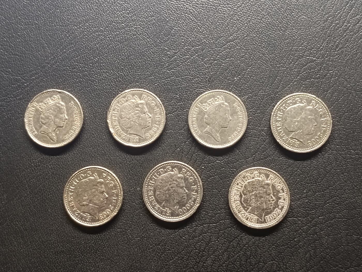 荟藏特别场次第五期——“社长的钢镚堆” 英国5便士蓟花版批量七枚