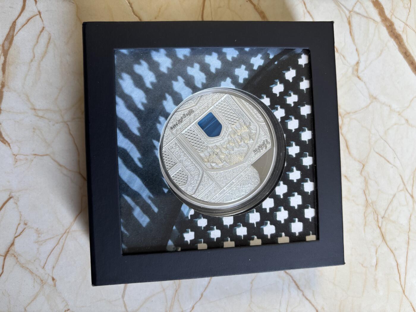 第192期拍卖 帕劳2020年蒂凡尼系列伊朗伊玛目广场3盎司纪念银币，999银，发行999枚