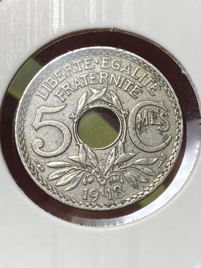 2026年第三十三场(总第二百零二场）外国精品纸夹币场(免佣金) - 法兰西第三共和国1918年5生丁(第三版，大尺寸版)