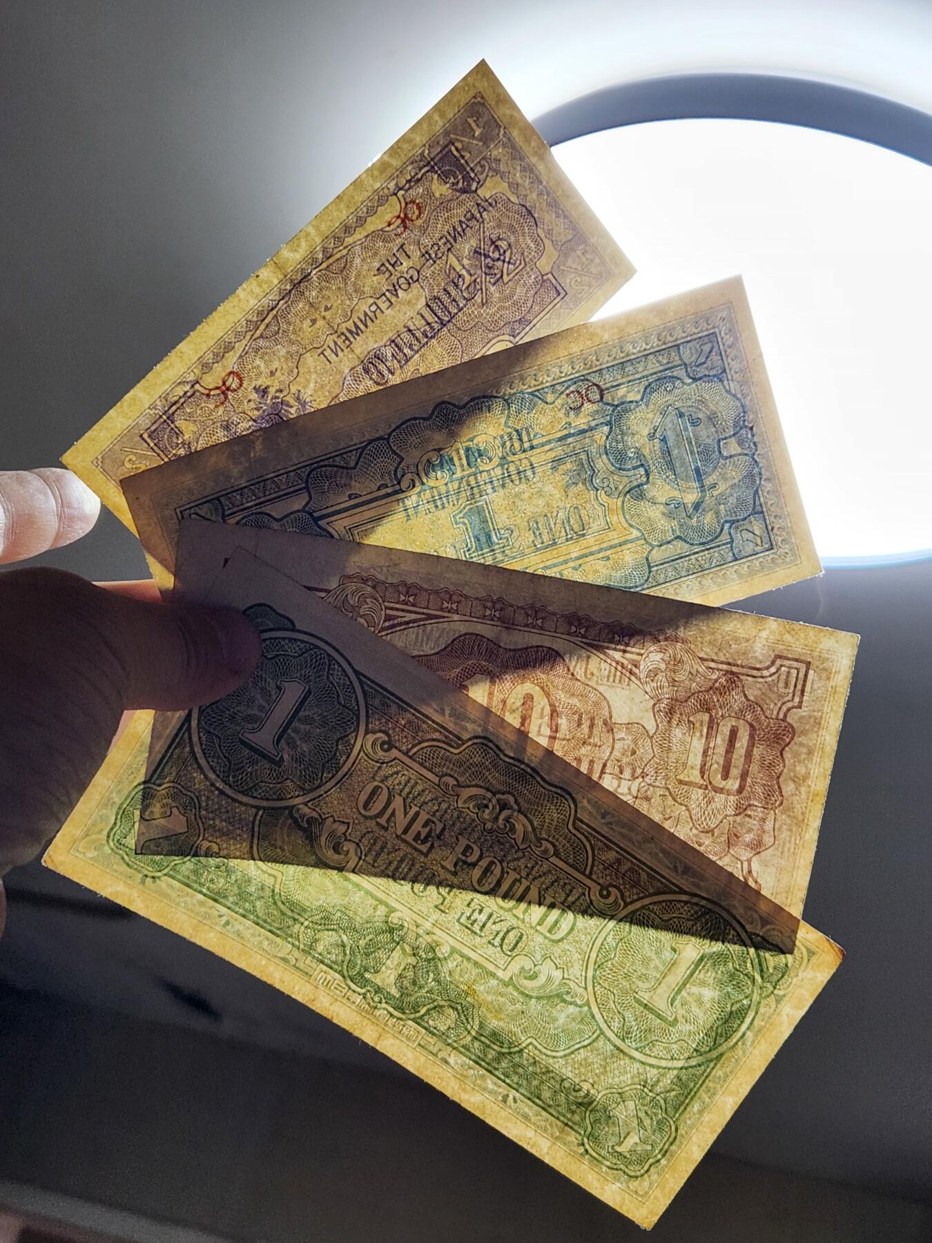 3月5号晚上8点 外国纸币自动截拍第34场 大洋洲军票1942年 美品大全套