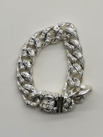 博洋堂世界钱币拍卖第163期（全场包邮） - 骷髅手链银S925标，重97.3g，战事再起，贵金属上涨