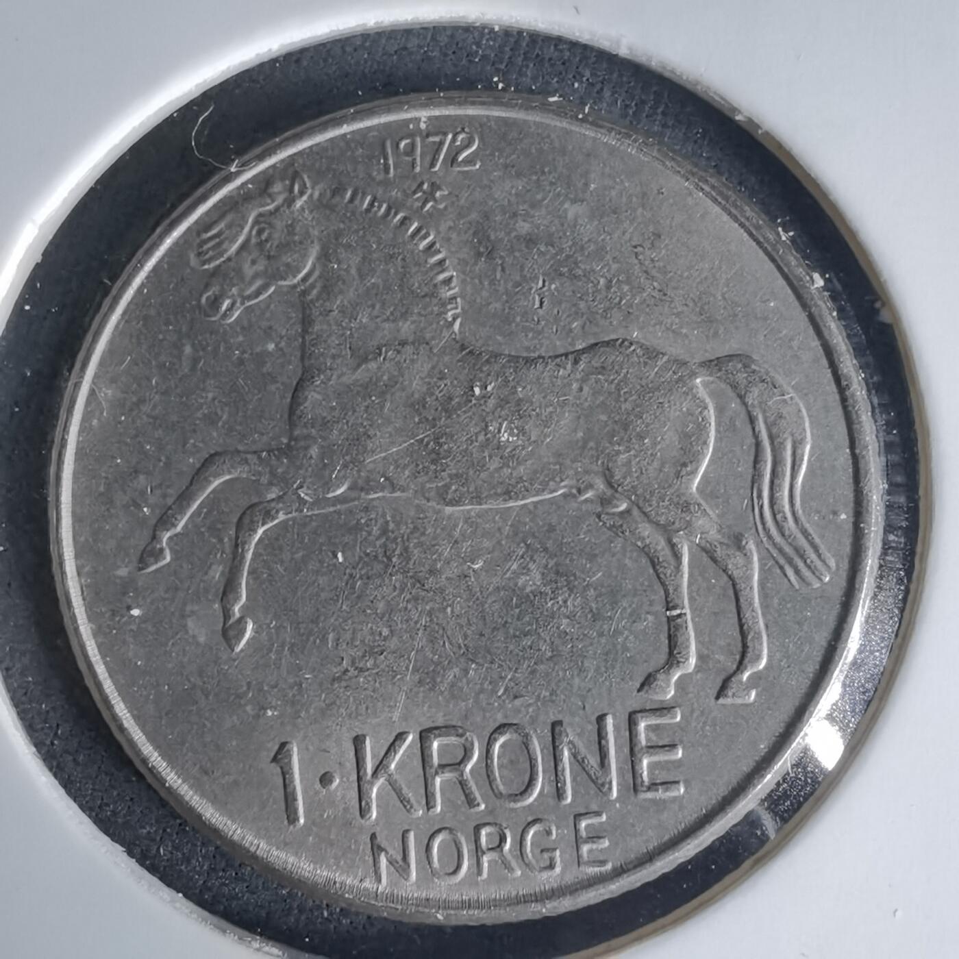 沼泽如烟--第1015场 挪威1972年1克朗