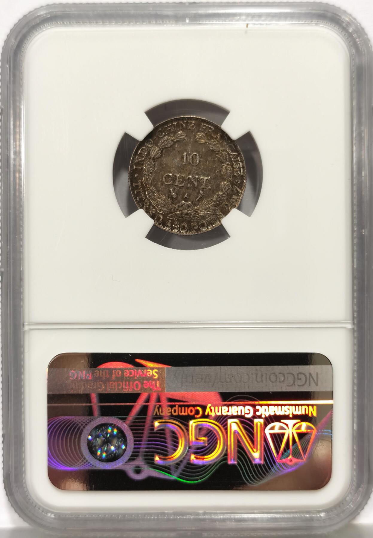 博洋堂世界钱币拍卖第163期（全场包邮） NGC MS63 法属印支1929年10分坐洋银币