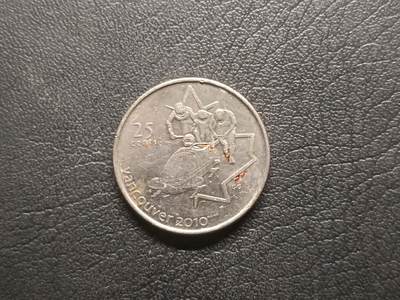 荟藏特别场次第五期——“社长的钢镚堆” 加拿大2008年2010温哥华冬奥会25分纪念币-雪车