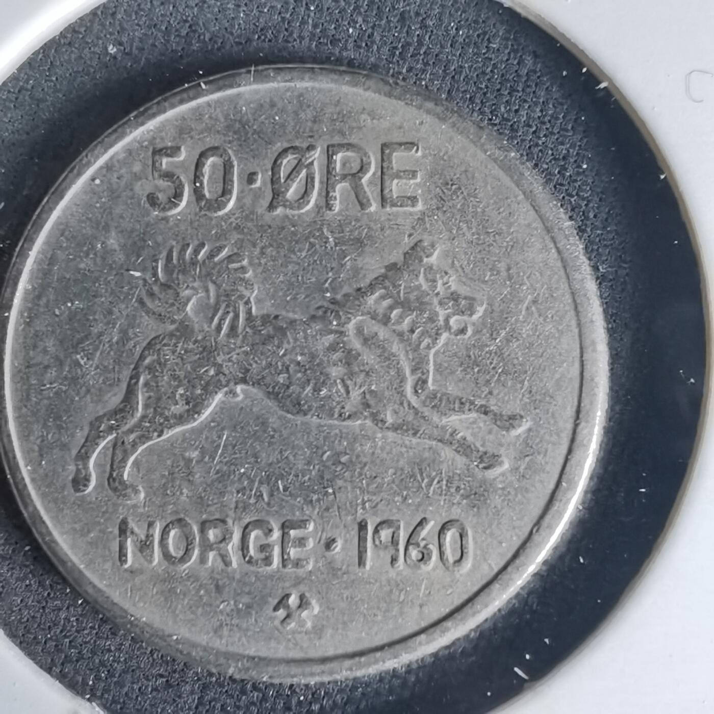 沼泽如烟--第1015场 挪威1960年50欧尔