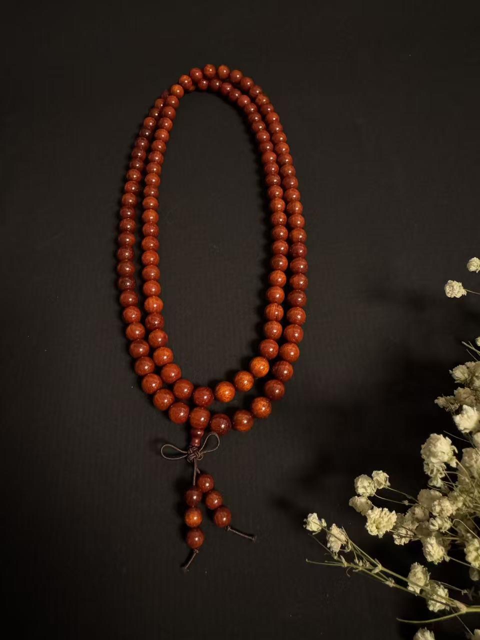 零元拍：小叶紫檀 108/0.8 佛珠长串