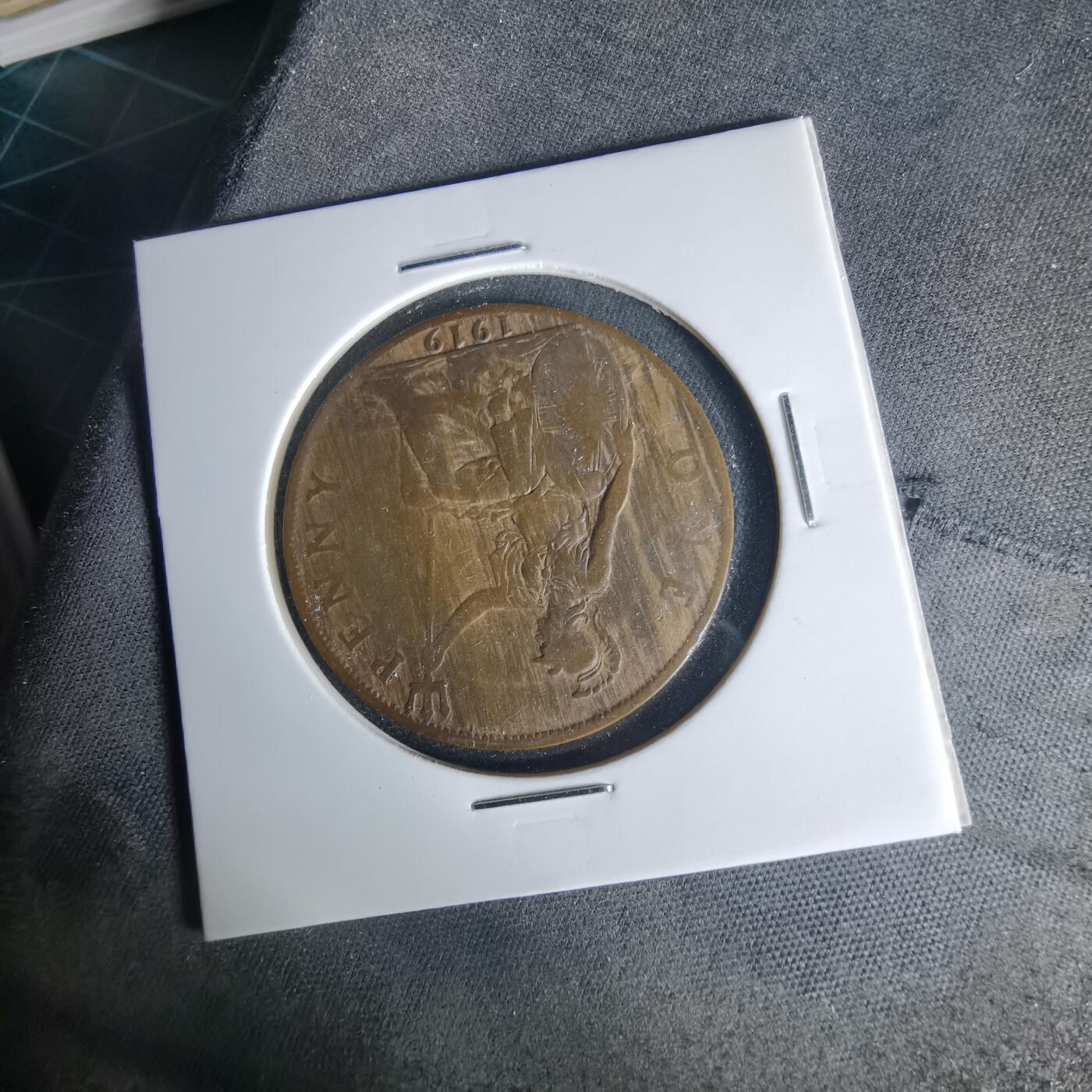 沼泽如烟--第1015场 英国1919年1便士