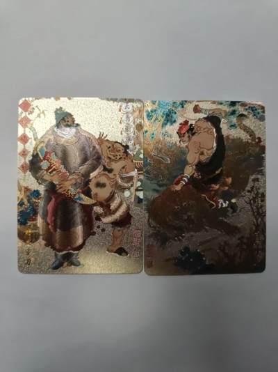 满赠PR！！龙虎卡牌-七七场（满200元包邮，无佣金，每周六结拍，欢迎送拍） - 粗闪2张 山河潮玩  陈岱青 - 杨志卖刀&武松打虎