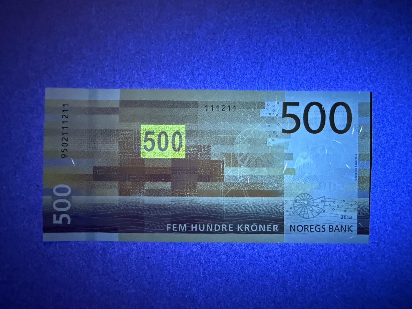 《艾美收藏》第235期-3.8周日外币荟萃 挪威500克朗 UNC 2018年海洋版 无347双尾