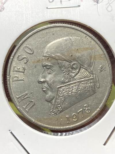2026年第三十三场(总第二百零二场）外国精品纸夹币场(免佣金) - 少见版本–墨西哥🇲🇽1978年1比索(Open 8–开口8版)