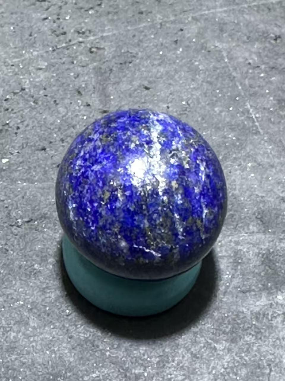 阿富汗老矿青金石通货圆珠一个！