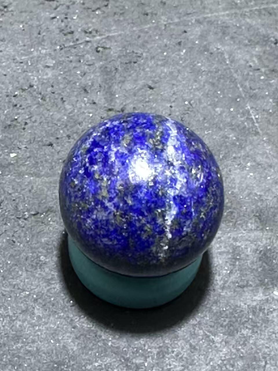 阿富汗老矿青金石通货圆珠一个！