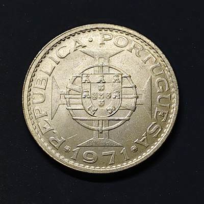【全场包邮】纯粹捡漏拍509场 - 葡属澳门1971年5皮阿斯特银币【30.5毫米10克65%】
