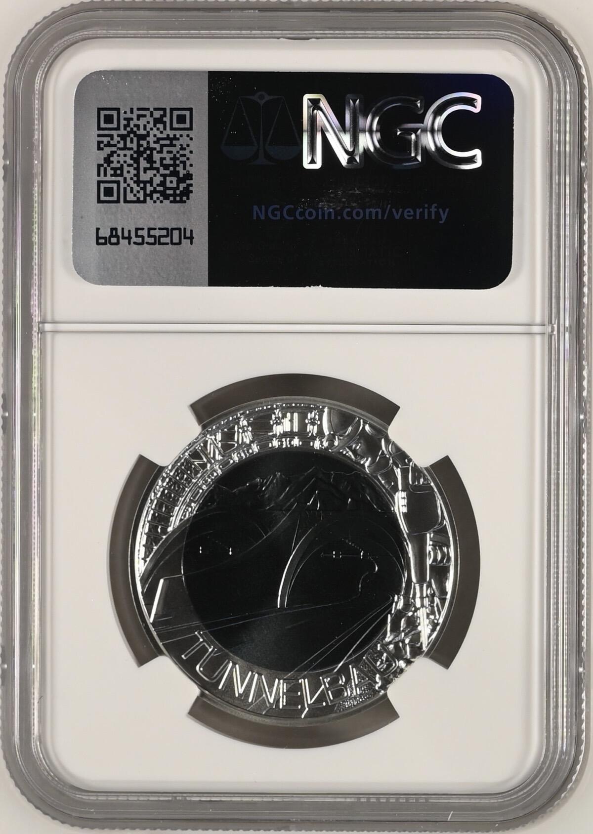 S&S Numismatic世界钱币-拍卖 第121期  获奖币*奥地利2013年 隧道施工 25欧元双色银+铌双色纪念币 NGC MS70  盒证齐全